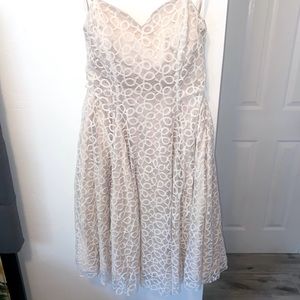 Lace dress with spaghetti straps